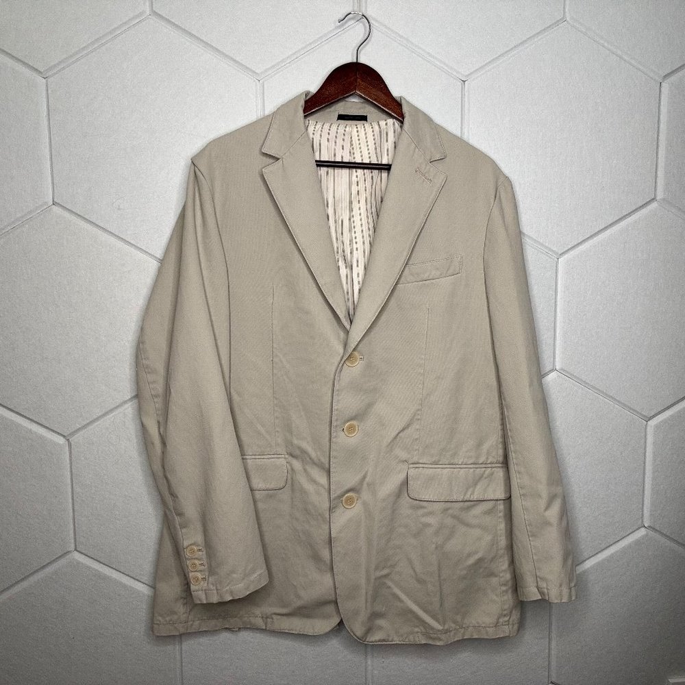 Men's Express 3-Button Blazer — Tan, Extra Large